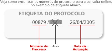 Exemplo da Etiqueta do Protocolo